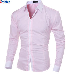 Camisas de Vestir Personalizadas para Hombre, Negras y Blancas, de Manga Larga, Casuales, Sólidas, con Múltiples Botones, de Corte Ajustado - Product Image 3