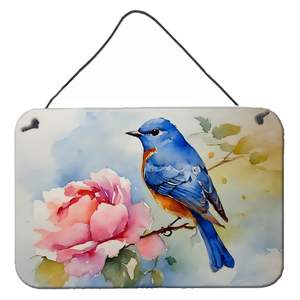Bluebird Kitchen Wall Door Hanging Prints Aluminum Metal <b>Sign</b> for Home Decor Multicolor 8HX12W for <b>Bar</b> and Bathroom Plaque - Product Image 1