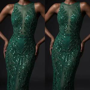 Vestido de Noche de Lujo con Cuentas Hechas a Mano, Estilo Línea A, Vestido de Fiesta, Vestido de Tul, Proveedor de Pedidos al por Mayor Directo de Fábrica - Product Image 3