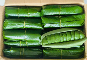 Pastel de Arroz Congelado Vietnamita con Artemisia, Postre Tradicional Verde Glutinoso, Listo para Cocer al Vapor antes de Comer - Product Image 5