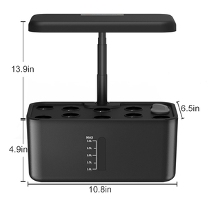 Sistema di Coltivazione Idroponica da Interno con Serbatoio d'<span class=keywords><strong>Acqua</strong></span> da 3L e Luce LED a Spettro Completo <span class=keywords><strong>per</strong></span> Erbe, Verdure e Germinazione Semi - Product Image 6