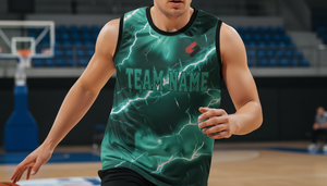 Maillot de basket-ball haut de gamme en tissu mesh léger, séchage rapide, sans manches, uniforme sportif, tenue d'équipe personnalisée, fournisseur OEM - Product Image 6