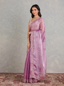 Nouvelle collection de vêtements indiens de créateur pour femmes, style ethnique moderne, broderie lourde, travail multi-fils et sequins, pur coton doux, lavable, non cousu - Product Image 4