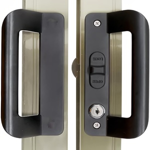 Cửa sổ phím mở khóa hợp kim nhôm D Shape trượt khóa cửa với kéo xử lý - Product Image 5