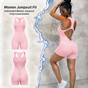 Women High Waist Seamless Jumpsuit Bodycon <b>Spaghetti</b> Strap Backless Full Length Solid Color Stretchy Leggings Suit - Product Image 1