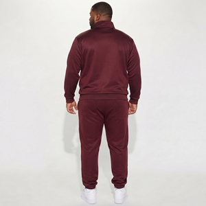 <b>Plus</b> <b>Size</b> Printed Tracksuit Full Zip Jacket <b>Jogger</b> Sweatpants <b>Set</b> Men 100% Polyester Zipper Printed Tracksuits Men's - Product Image 2