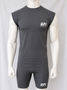 AFi Custom Sublimation Unisex Full Sleeve Rash Guard White Polyester/Nylon Quick Dry <b>Compression</b> Top Custom Logo Front Print - Product Image 2