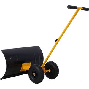Pala da Neve Gialla con Lama da 29 Pollici e Ruote da 10 Pollici, Manico Regolabile con Angolo Regolabile e Impugnatura Imbottita - Product Image 4