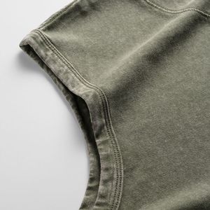 Stylish Fashionable Casual Men Tank Tops 100% Cotton Washed Polyester/Cotton Breathable Low Price High Quality OEM Custom - Product Image 2