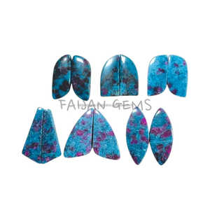 Piedra triturada de forma elegante de cianita rubí transparente de cristal Natural para Fengshui y colgante de joyería que hace piedras preciosas sueltas - Product Image 1