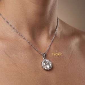 Luxury Forever Symbol Diamond Pendant Necklace Gold Plated for Women Engagement Bridal Anniversary Party Fashion Jewelry - Product Image 1