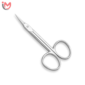 <b>Cuticle</b> <b>Scissors</b> Stainless Steel Straight Blade Sharp Tip Round Handle Durable Manicure Tools for Adults OEM Wholesale - Product Image 2