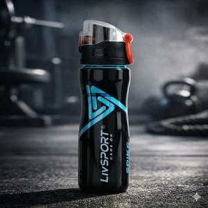 Botella de Agua Reutilizable Spike de 500 ml: Botella Deportiva de PET Resistente y Ligera para Gimnasio, Senderismo, Viajes |   Diseño Premium de Fácil Limpieza - Product Image 6