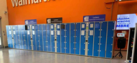 Casier intelligent de livraison de colis RFID, armoire de stockage électronique partagée, casier métallique bleu pour bureau, école, salle de sport