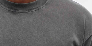 T-shirt pour homme en coton lourd vintage délavé à l'acide, coupe oversize, streetwear, avec motif graphique - Product Image 5