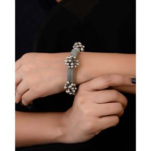 Meera Jaipur Amrita <b>Fine</b> Silver <b>Bangle</b> - Product Image 2