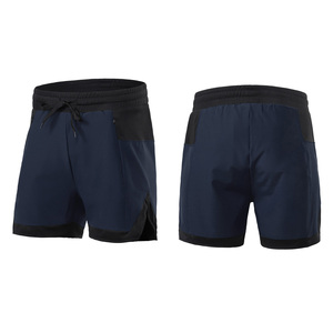 Pantalones cortos de ciclismo para hombre, ropa deportiva 2 en 1 para exteriores con ropa interior incorporada, pantalones deportivos transpirables para correr y pescar - Product Image 6