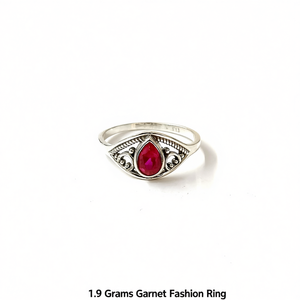 1.9 Grams <b>Garnet</b> Fashion <b>Ring</b> - Product Image 2