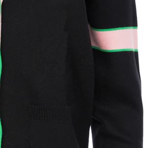 Precio al por Mayor y Logotipos Personalizados de Alta Calidad en Suéteres Tipo Cárdigan Unisex, Letras Bordadas, Tejido Acrílico - Product Image 4