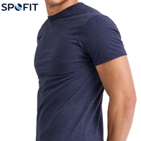 T-shirt simple et uni 100 % coton pour homme, coupe ample, décontracté, personnalisé, manches courtes, écologique, respirant, en tissu peigné, style urbain, soldes, pas cher