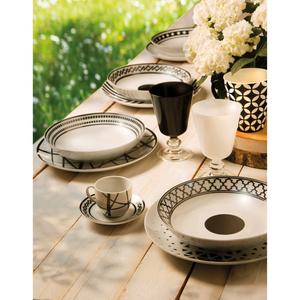 Set di 6 Calici Excelsa in Vetro Nero Nobile 8,5X8,5X13,5 Cm - Product Image 2