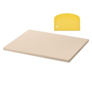 Pietra per Pizza in Cordierite Extra Large 15 X 12 Pollici, Spessore 0,6, Resistente al Calore, Adatta per Forno, con Certificato LFGB - Product Image 1