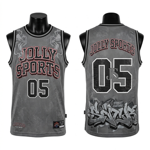 Camiseta de baloncesto para hombre, ligera, de malla, estilo urbano, deportivo, informal, 100% algodón, holgada, estampada. - Product Image 1