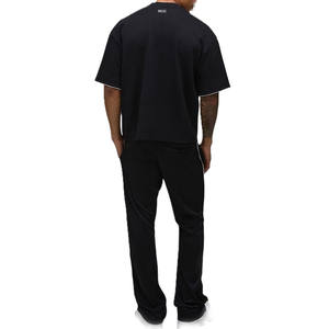 Camiseta de Hombre de Algodón con Bolsillo, Manga Corta, Estilo Urbano Minimalista, para Marcas, Producción al por Mayor, Suministro OEM - Product Image 2
