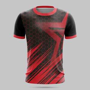 Camiseta de Fútbol Sublimada Personalizada para Hombre, Manga Corta, Absorbe la Humedad, Ajuste Atlético, Degradado Rosa y Azul, Cuello Redondo, Ropa Deportiva - Product Image 5