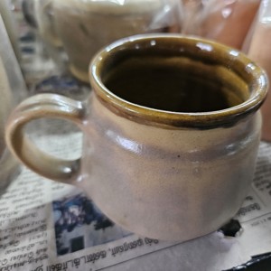 Small 300ml Ceramic Tea & Coffee Mug Eco-Friendly and Durable Portable with Unique Glazed <b>Clay</b> Designs for Serving Beverages - Product Image 5
