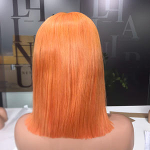 SDD Perruque vierge brute vietnamienne couleur personnalisée HD dentelle de soie transparente frontale sans colle 100% perruques de cheveux humains pour les femmes noires - Product Image 3