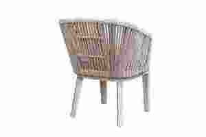 Elegante Juego de Comedor con Sillas de Cuerda para Terrazas de Hotel - Product Image 2