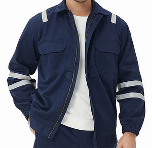 Tenues de travail haute visibilité respirantes personnalisées 80% polyester 20% coton, ensembles complets unisexes pour mécaniciens, ateliers, réparation automobile - Product Image 6