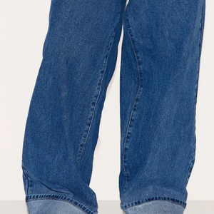 Nueva llegada, pantalones vaqueros holgados personalizados a buen precio para mujer, estilo streetwear, pantalones de mezclilla estilo flare, pantalones oversize para mujer - Product Image 4