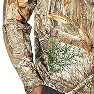Veste de chasse à manches longues pour homme, camouflage, demi-zip - Product Image 3