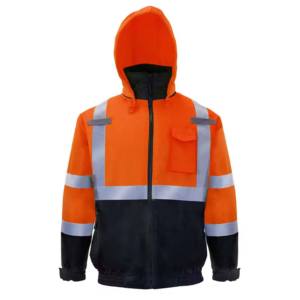Wholesale <b>Work</b> Safety Quilted Jacket Stand Collar Spring OEM Service Men Canvas <b>Waterproof</b> Breathable Quick Dry - Product Image 3
