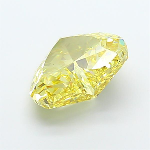 Diamant de laboratoire exclusif, jaune intense fantaisie, taille cœur, 5,97 carats, VS2, certifié IGI, diamant synthétique en vrac, qualité export, CVD. - Product Image 4