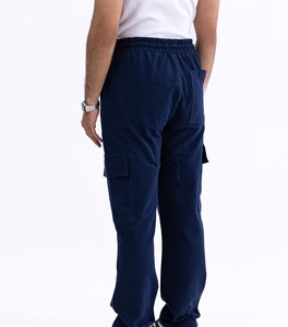 Pantalon cargo en velours côtelé imperméable pour homme avec taille élastique et doublure en polaire - Product Image 4