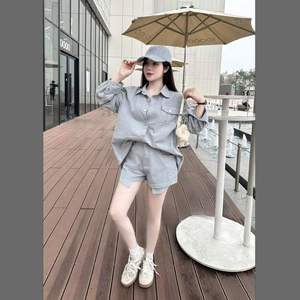 Ensemble décontracté pour femmes, haut à manches courtes et short, polyester, coton, élasthanne, été, écologique, Vietnam - Product Image 1