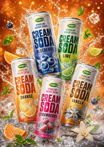 Bebida Energética de Soda con Crema y Naranja, Marca Privada/OEM/ODM, Lata de 250 ml - Product Image 2