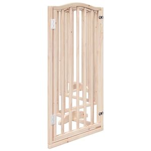 Ensemble de 6 portails et enclos pour animaux de compagnie en bois de peuplier naturel pour vos amis à fourrure - Product Image 5