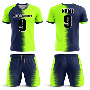 Camiseta de Fútbol Personalizada para Hombre, 100% Poliéster, Impresión por Transferencia de Calor, Elástica en Cuatro Direcciones, Secado Rápido, Nombre del Equipo Personalizado - Product Image 1