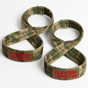 Correas de Soporte para Muñeca Rajputana Corporation, Cierre Ajustable de Gancho y Bucle, Unisex, para Levantamiento de Pesas, Entrenamiento de Fuerza, Correas en Forma de 8 - Product Image 6