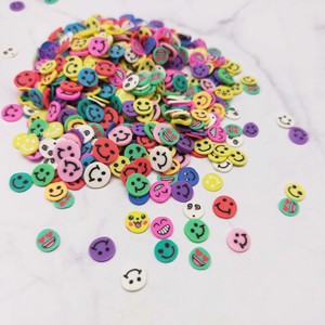 Miniature <b>Polymer</b> Clay Face Slices in Multicolor for Dollhouse Crafts, Nail Art DIY Projects for Ages 14 and Up. - Product Image 3