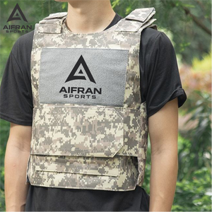 Chaleco Deportivo Ligero Personalizado Aifran para Entrenamiento al Aire Libre, Portaplacas Ajustable con Bolsillos para Insertos - Product Image 1