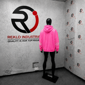 Sudadera con capucha 100% algodón suave rosa con pedrería, con cremallera, oversize, informal, de forro polar, unisex, para otoño, de corte regular, ropa, prendas de vestir, ropa exterior - Product Image 4