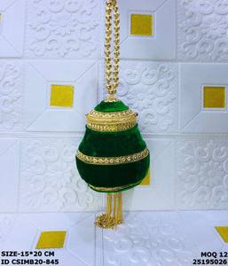 Craftstages International - Bolso de Mano de Metal Hecho a Mano, Bolso de Noche Elegante para Boda, con Diseño de Corazón de Perlas, Forro de Satén, Cierre de Solapa - Product Image 6