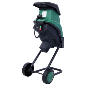 15Amp trituratore elettrico da giardino portatile cippatrice/trituratore a doppia faccia con sistema a lama chiusa automatica cippatrice/trituratore verde - Product Image 6