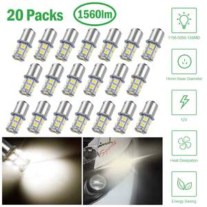 20 bombillas LED de 12V para coche, 4500K, 14MM, de aleación de aluminio, para intermitentes - Product Image 1