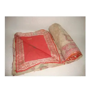 handmade Best Quality kantha quilt Hand Stitched Cotton Quilt Bohemian Bedding Bedspread Blanket Throw Fine Vintage